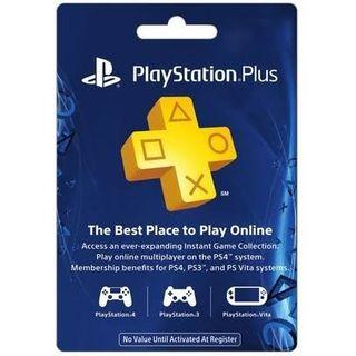 Ps Plus for ps4. 3 Month Ps Plus and 12 Month Ps Plus