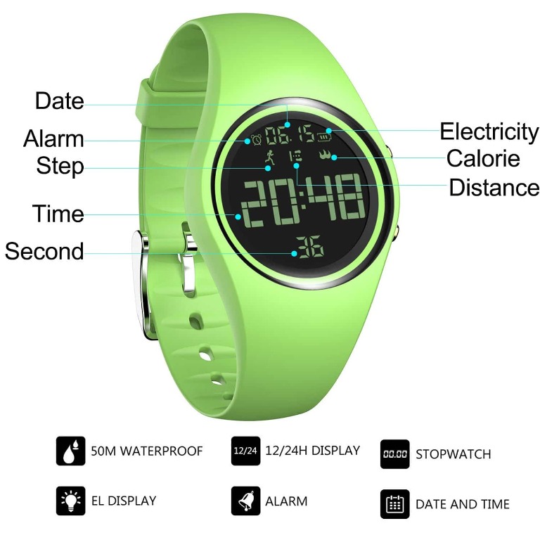 6115 feifuns Fitness Tracker Smart Watch Non Bluetooth Pedometer