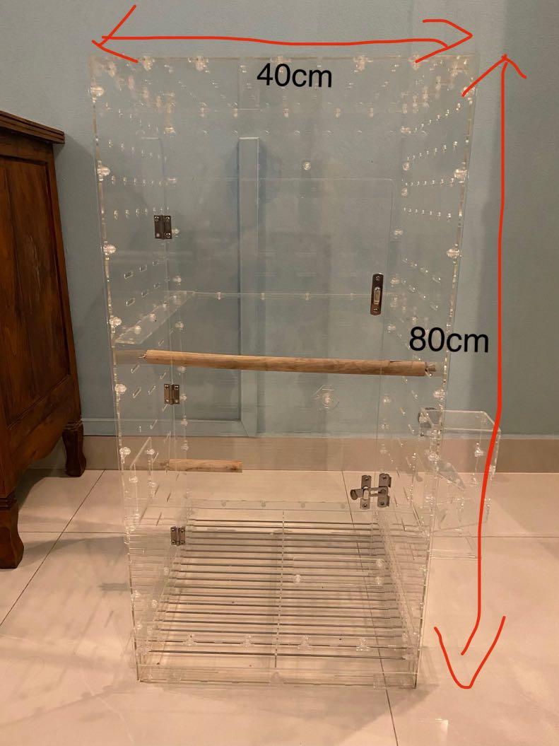 acrylic bird cage