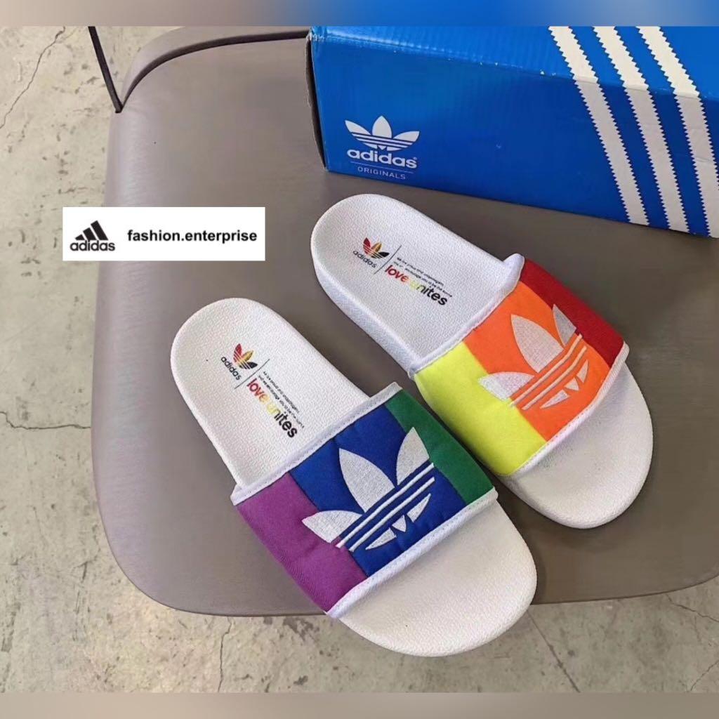 pride slides adidas
