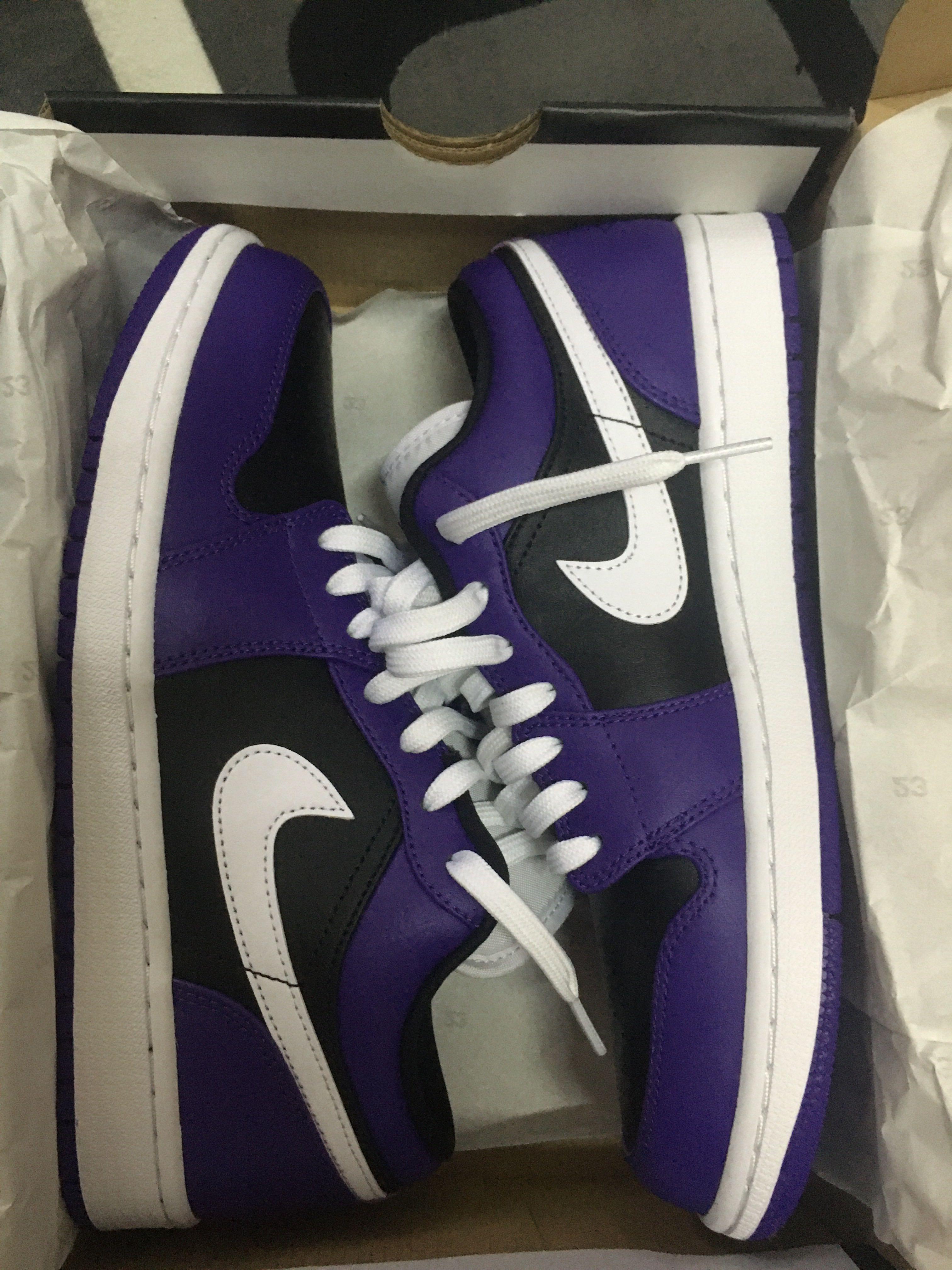 air jordan 1 low court purple gs