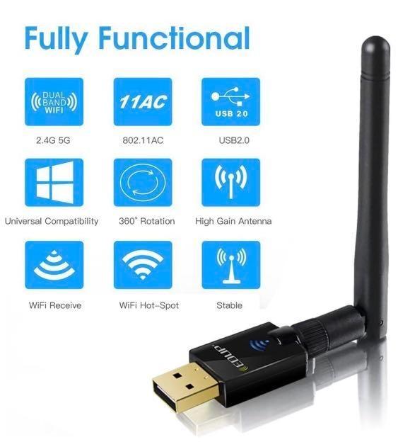 AK066 USB Wifi Adapter 600Mbps USB 2.0 Wifi Dongle 802.11 AC Wireless