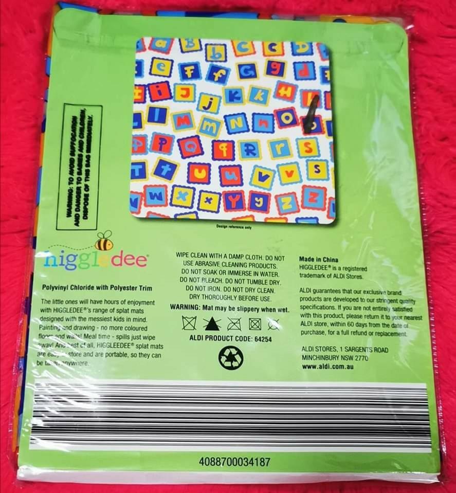 Aldi Higgledee Splat Mat, Babies & Kids, Bathing & Changing, Changing