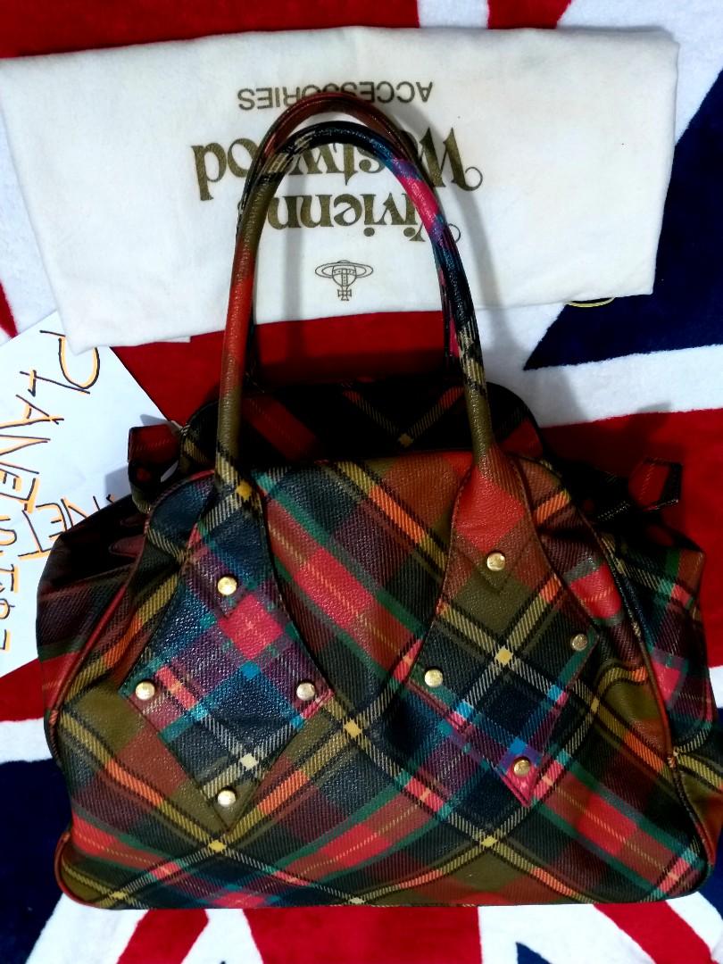 Vivienne westwood tartan derby bag deals
