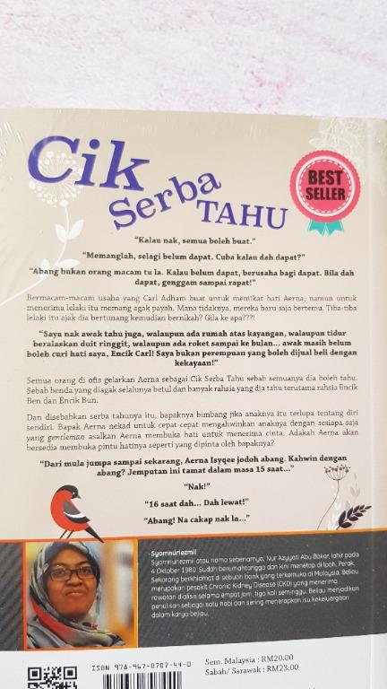 B Cik Serba Tahu Books Stationery Fiction On Carousell