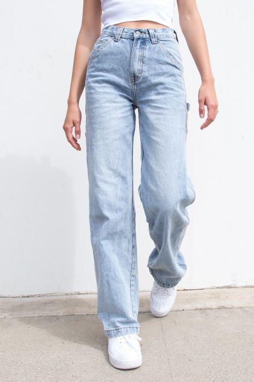 Brandy Melville Ariana Painter Jeans in Light Wash