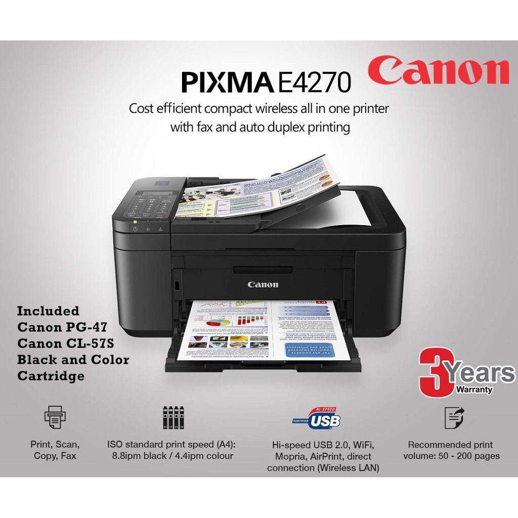 canon pixma e4270 specs