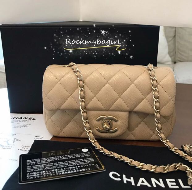 100 Authentic Chanel classic mini 7 sac black caviar silver hardware flap  bag Luxury Bags  Wallets on Carousell