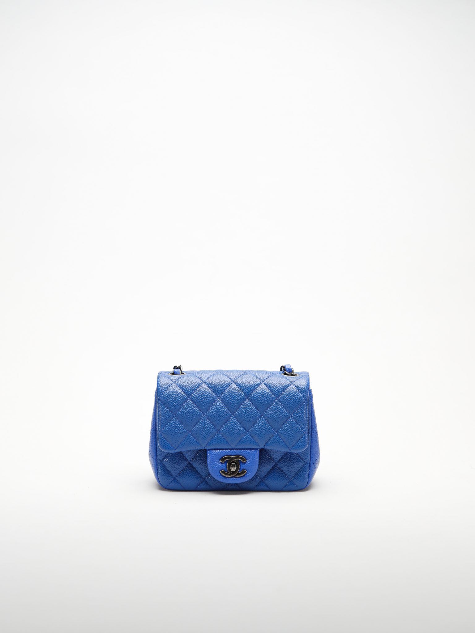 CHANEL MINI SQUARE, Luxury, Bags & Wallets, Clutches on Carousell