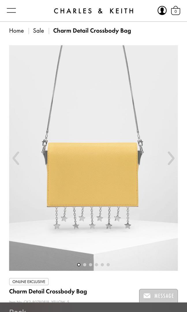 Charles & keith charm detail crossbody bag sales