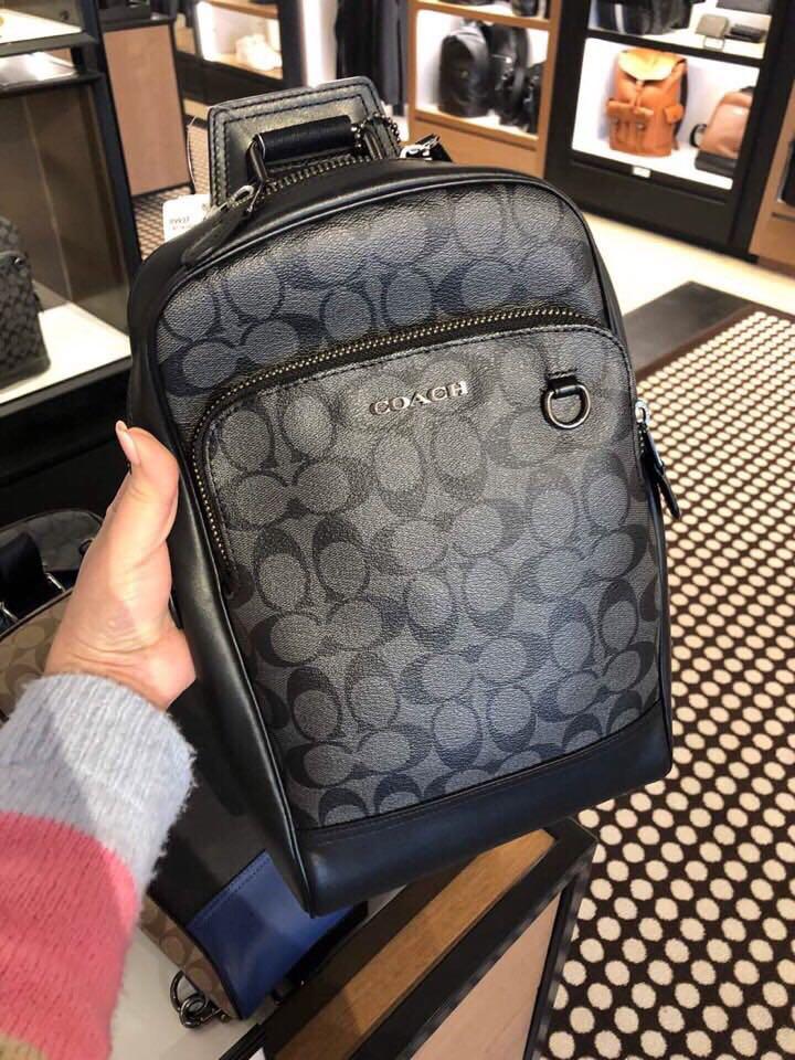 Coach Graham Slingpack Bag in Signature Canvas