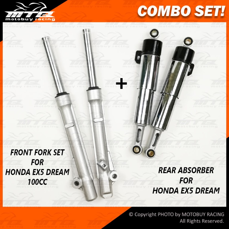 Combo Set Heavy Duty Front Fork And Absorber For Ex5 Dream 100 Auto Accessories On Carousell