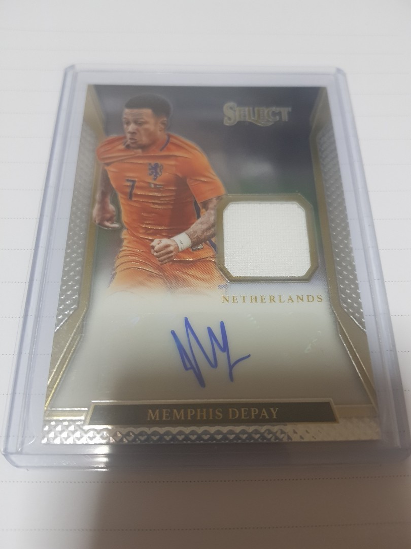 Depay Limited Edition Autographed And Worn Jersey Patch Card Toys Games Board Games Cards On Carousell