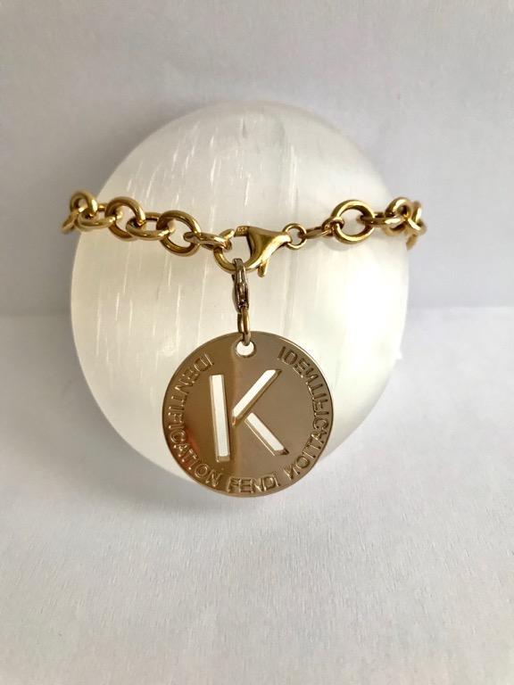 Fendi initial necklace