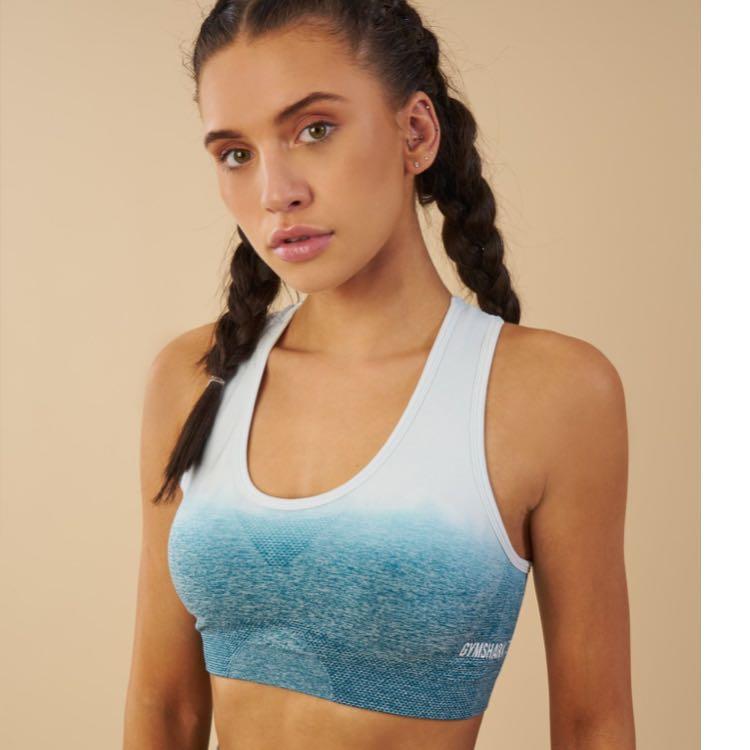ombre seamless sports bra