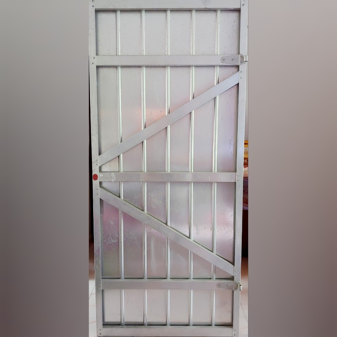 HDB Original Old Toilet Zinc Door, Furniture & Home Living, Bathroom