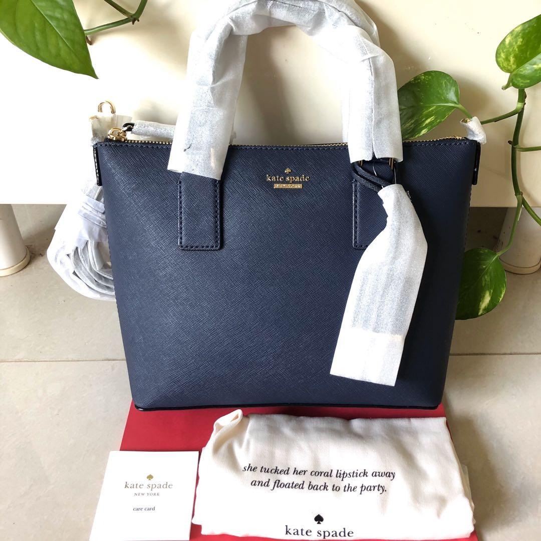 INSTOCK RARE Kate Spade Cameron Street Lucie Crossbody Slingbag Satchel  Handbag Blazer Blue Dark Blue Navy, Women's Fashion, Bags & Wallets, Cross-body  Bags on Carousell