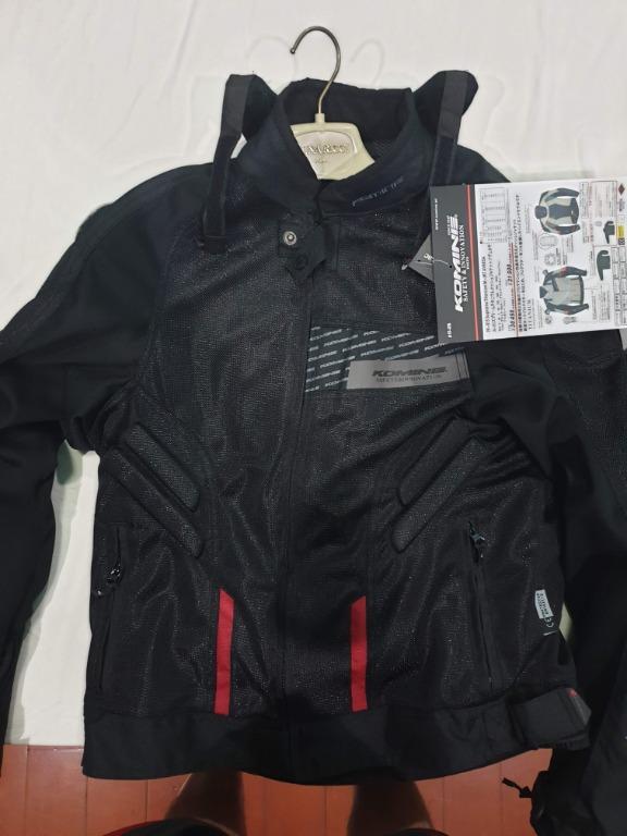 KOMINE jk015 riding jacket motorcycle 3xl jp 2xl eu Motorbikes Motorbike Parts Accessories Helmets and other Riding Gears on Carousell