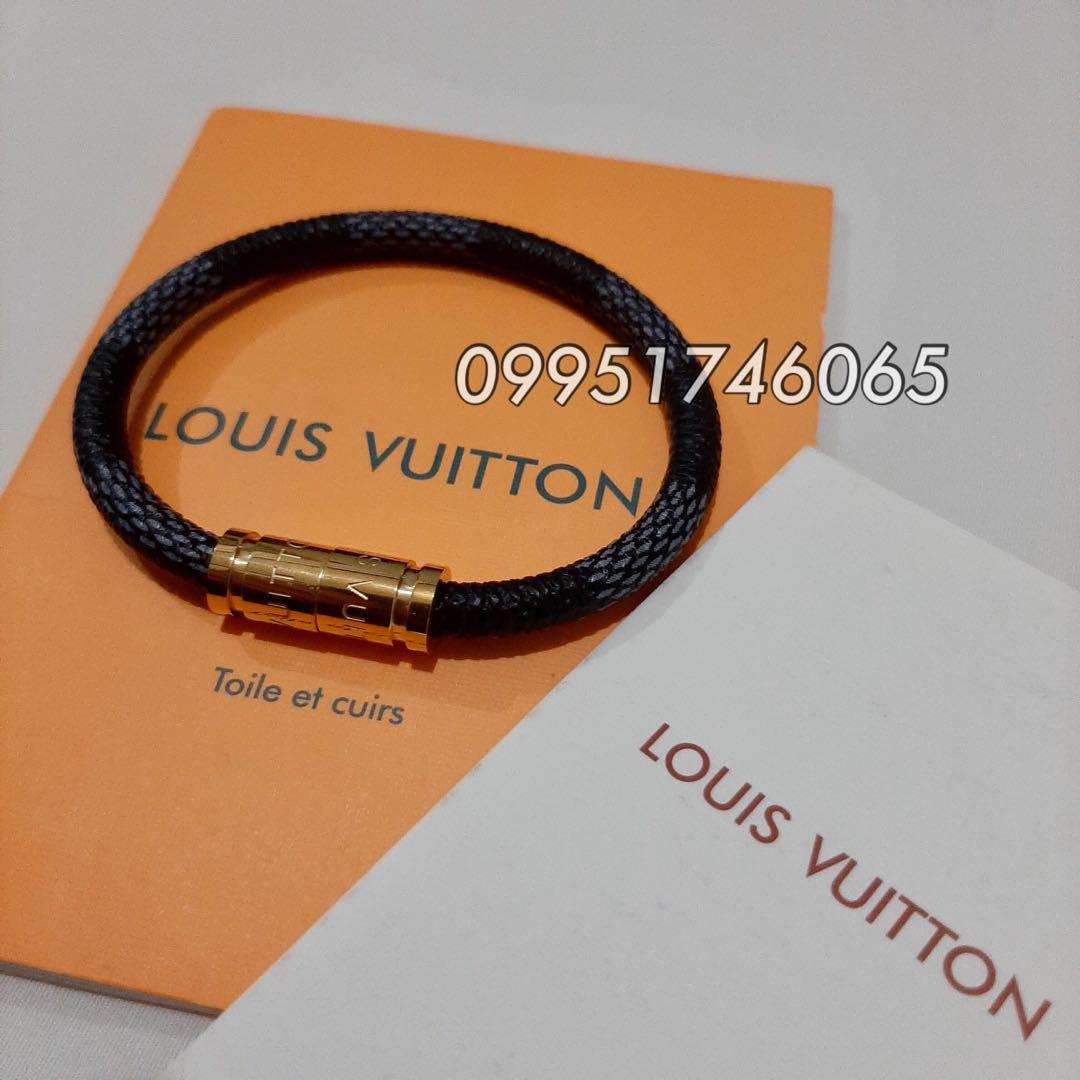 Lv confidential leather bracelet Louis Vuitton Brown in Leather