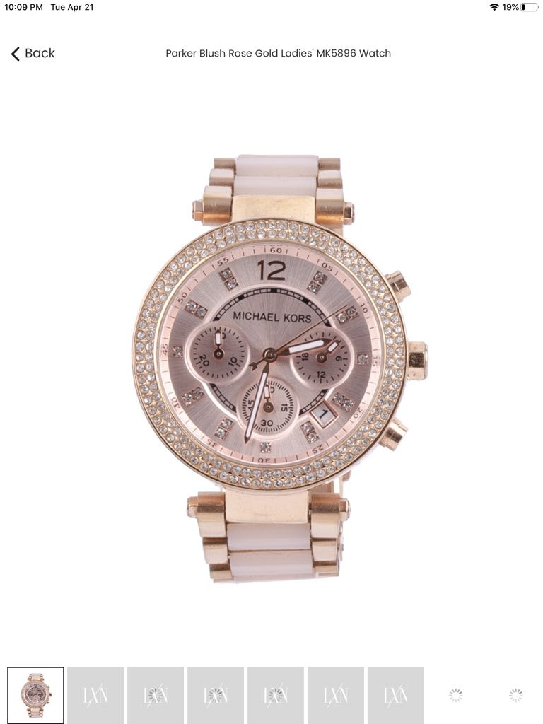 ladies michael kors mk5896 parker watch