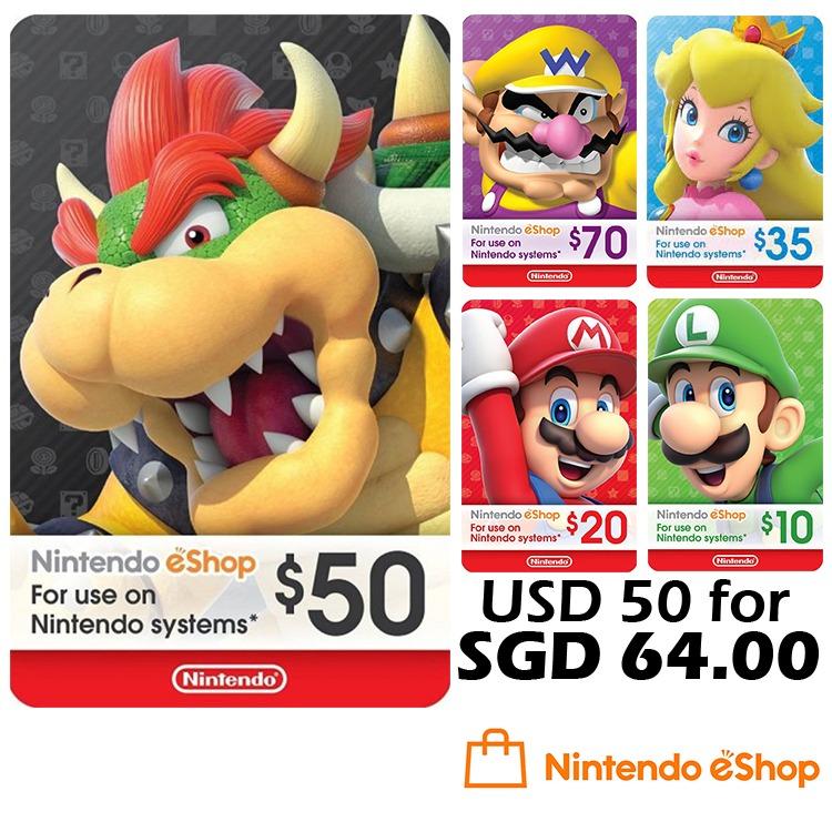 Nintendo eshop top up top