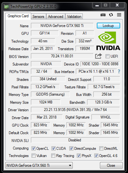 Nvidia discount gf116 driver