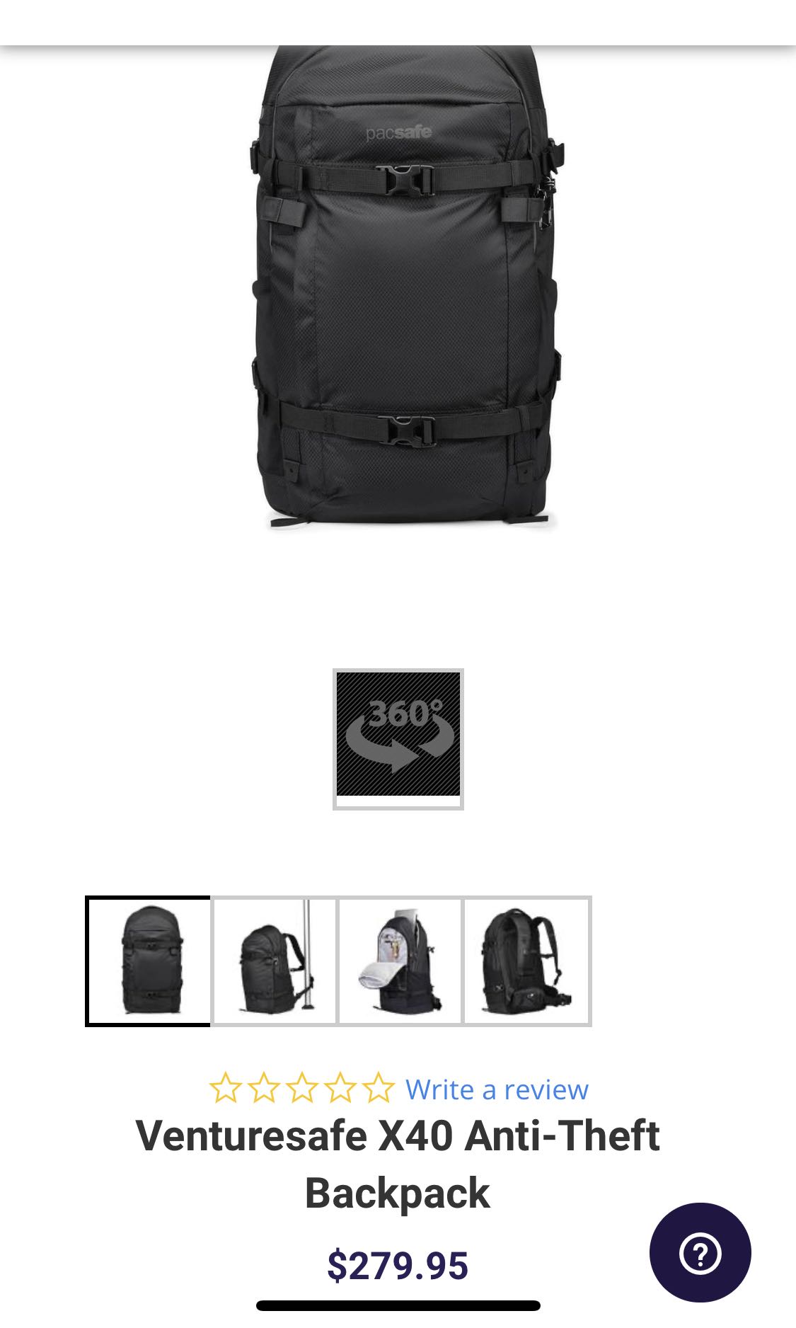 Pacsafe venturesafe x40 review sales