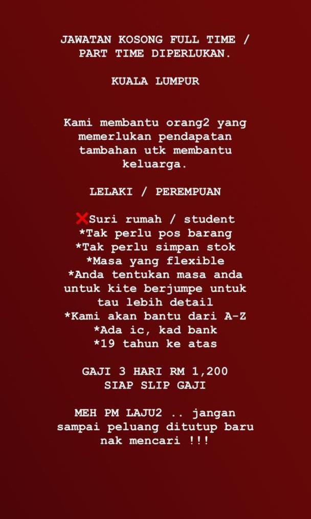 Part Time Raya Jobs Part Time Sales Retail Marketing On Carousell