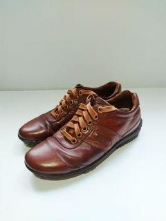 Preloved Sepatu Ecco Kulit Asli Coklat Authentic Original