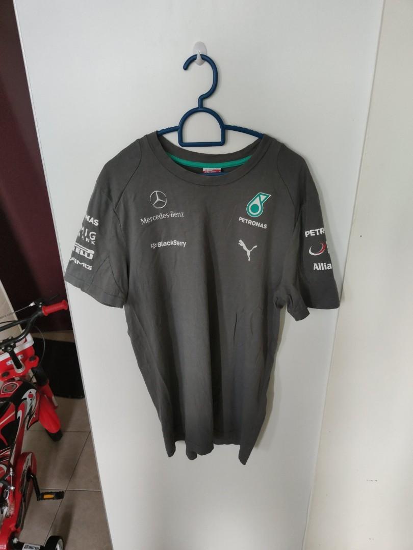 Puma Petronas Mercedes F1 T Shirt Men S Fashion Clothes Tops On Carousell