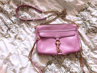 二手出清❗️Rebecca minkoff 淡紫玫瑰金鍊包#2020掰掰