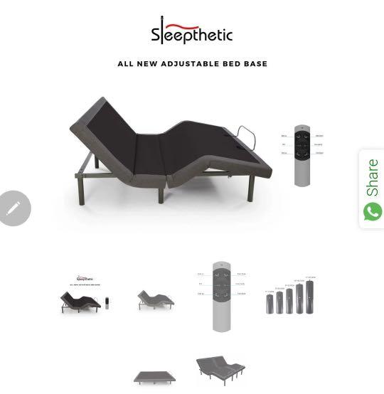 Sleepthetic Adjustable Bed Base Queen Furniture Beds Mattresses On Carousell