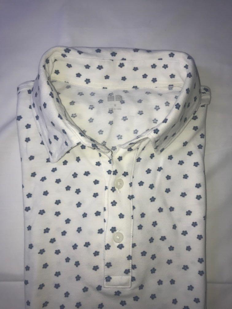 Uniqlo Printed Polo Shirt (Category: Tshirts & Polo Shirts ) located in Manila. Submitted by ffinds (Listing ID 1003522299, Image 2). Description: Uniqlo Printed White Polo Shirt Great condition Size Medium 21W x 28L can be shipped via lbc/lalamove/j&t.