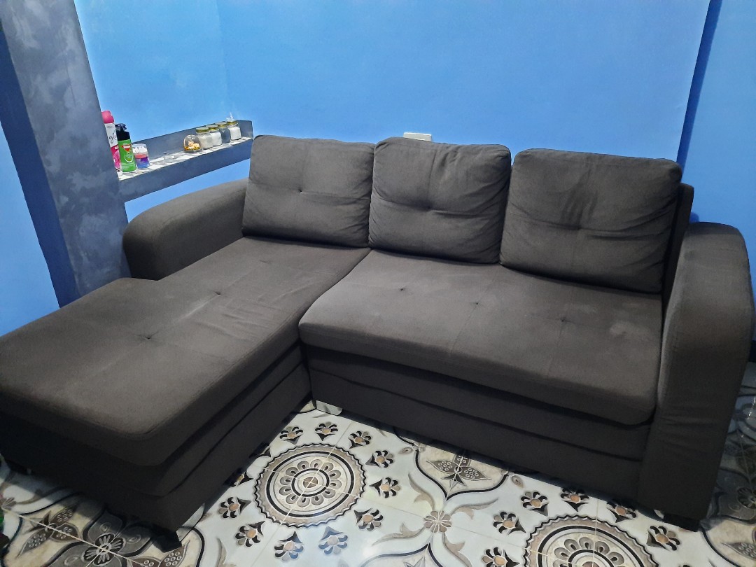 Uratex Sofa L style w Ottoman Furniture Home Living