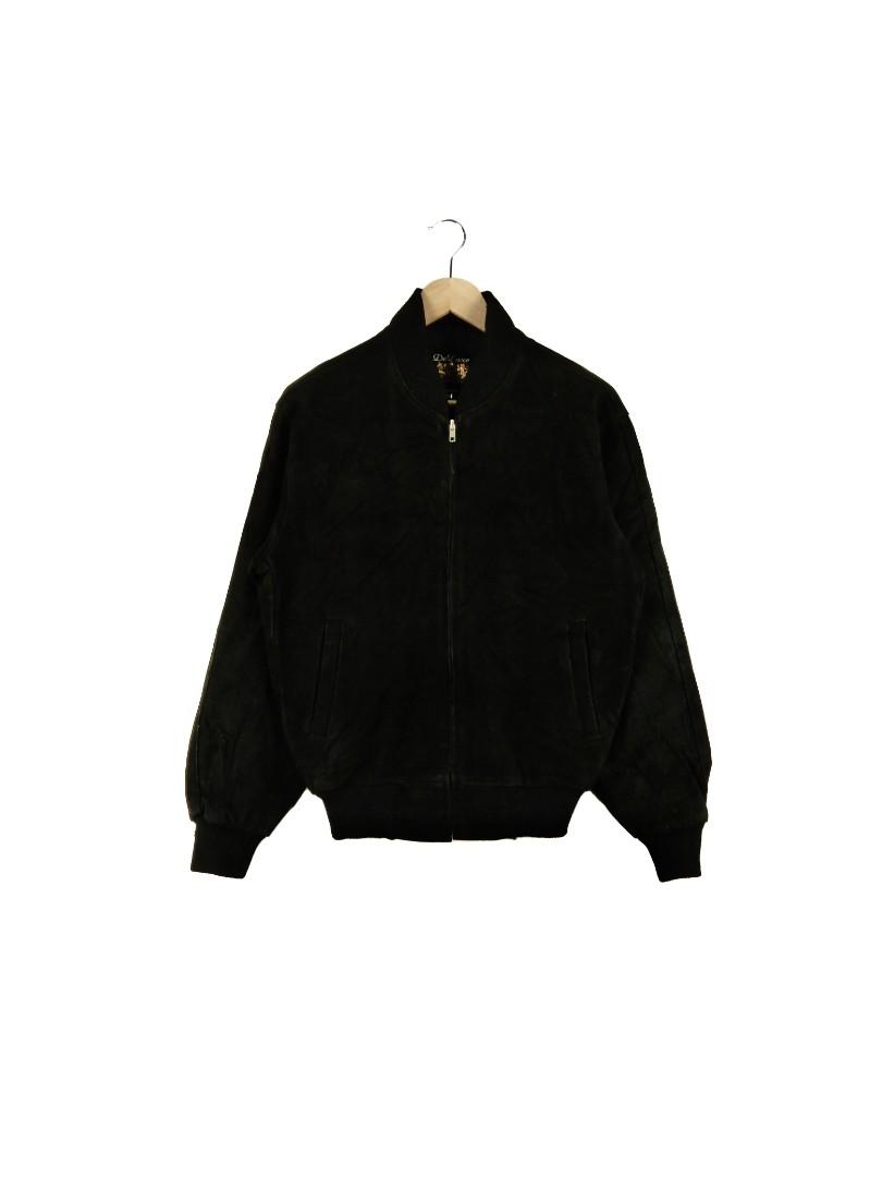 Vintage de luxe leather jacket top