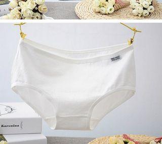 White ladies girl Underwear Panties cotton