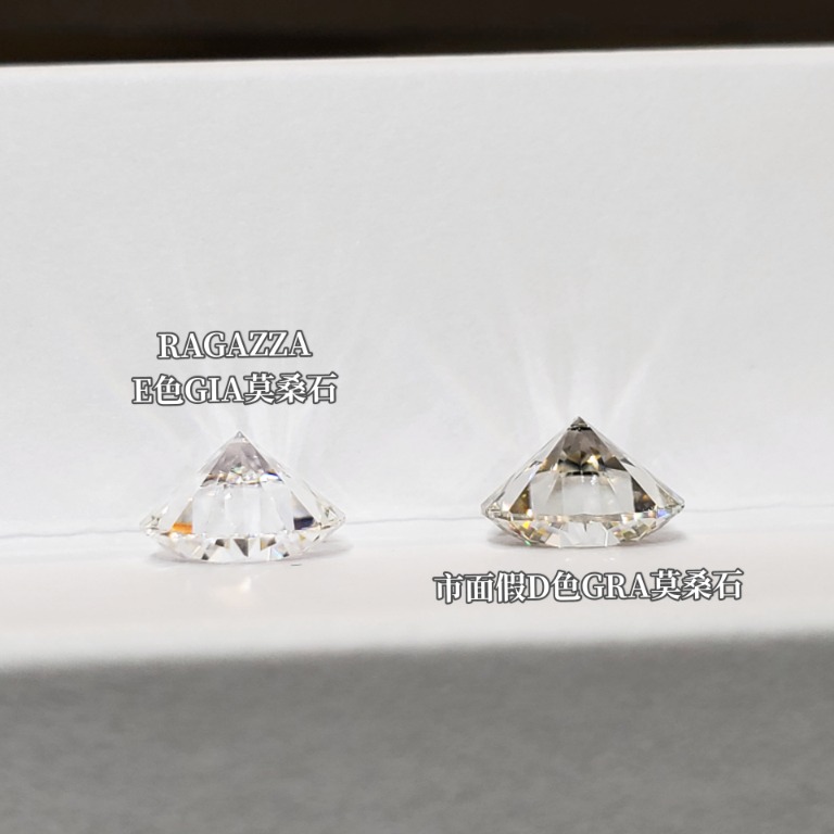 2卡！莫桑石GIA證書18K黃金戒指莫桑鑽石長型長方祖母綠寶石結婚週年生日禮物