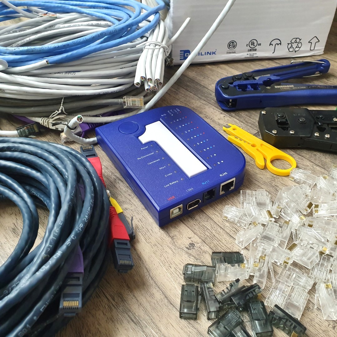 Customized Length LAN RJ45 CAT 5e 6 UTP Cable Straight