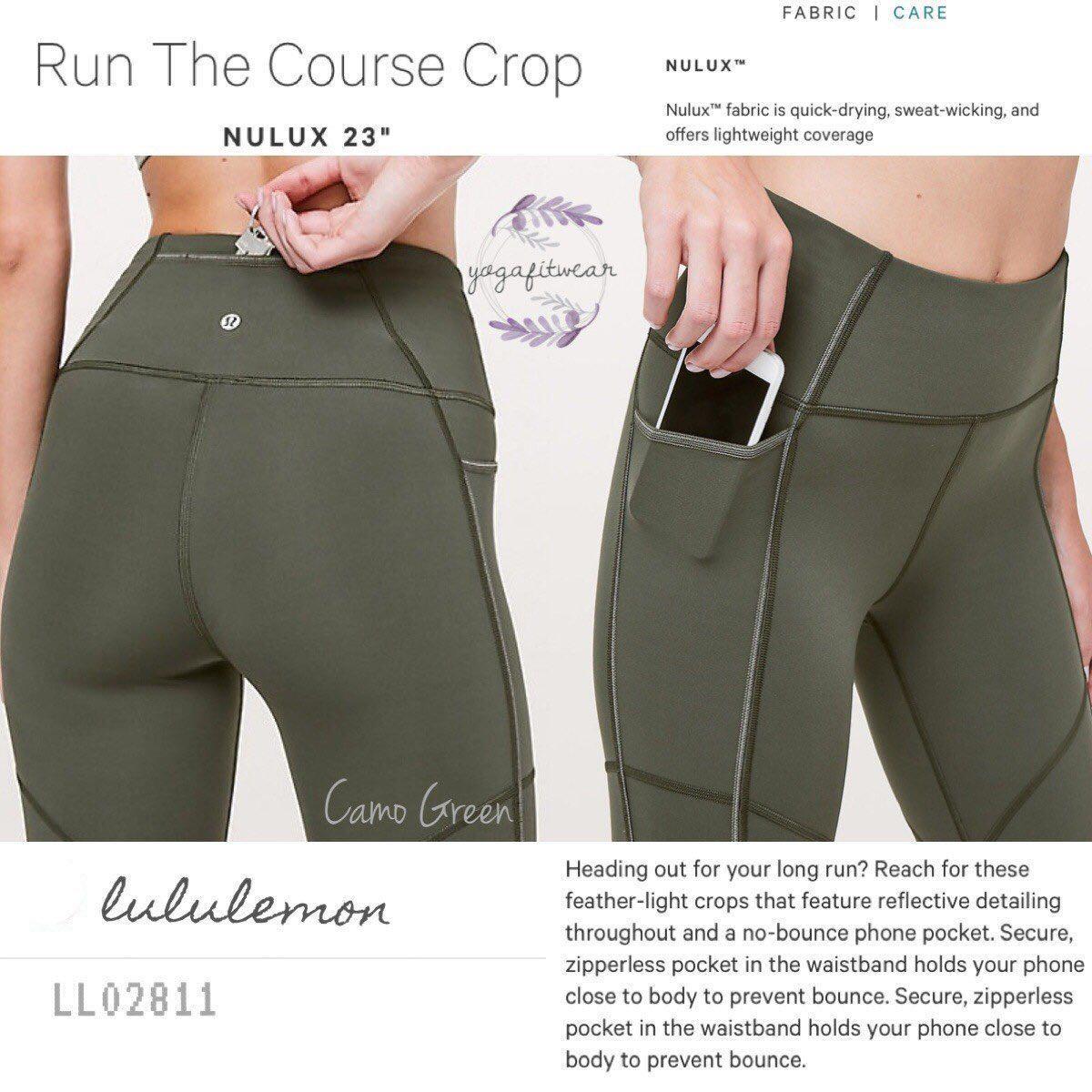 lululemon run the course crop