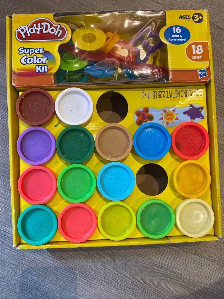 New Play-Doh Super Rainbow Colour Kit 18 Tubs Creative Children's Toy Gift Dough 