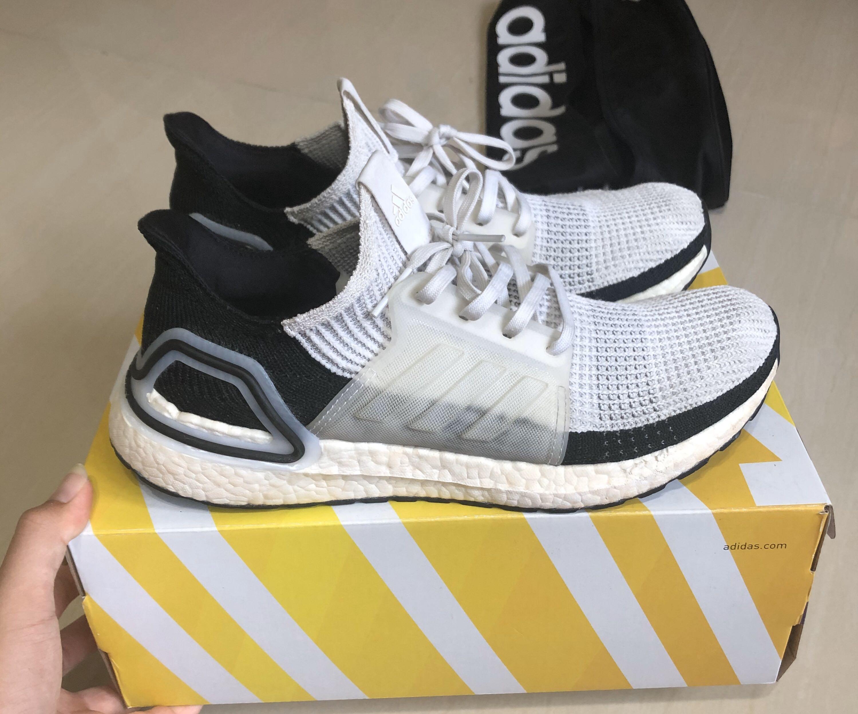 Ultraboost 19 white black Men s Fashion Footwear Sneakers on