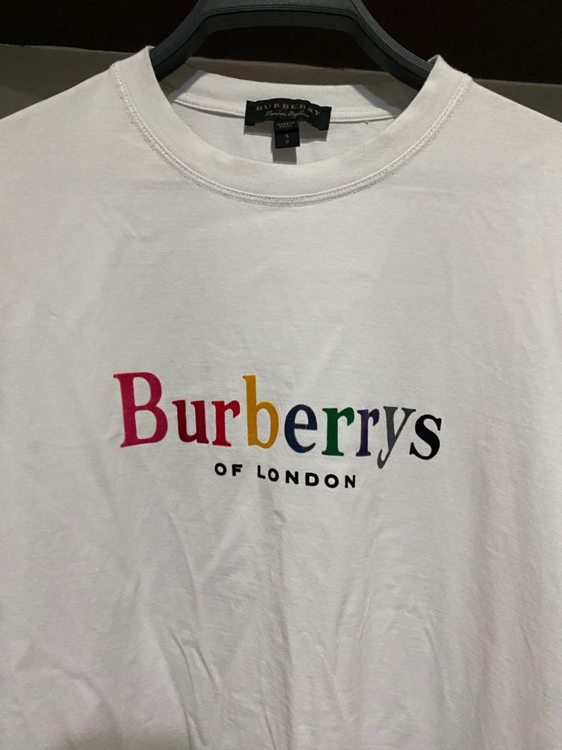 Burberry rainbow 2025 logo tee