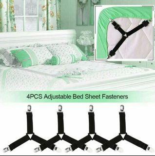 Elastic Bedsheet Clips,  Grippers Fastener Strap Fixing Slip-Resistant Belt