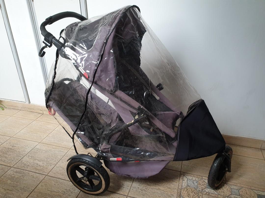 Free double pram outlet