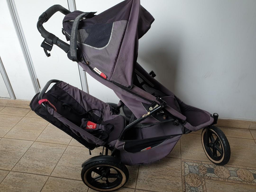 Free double pram outlet