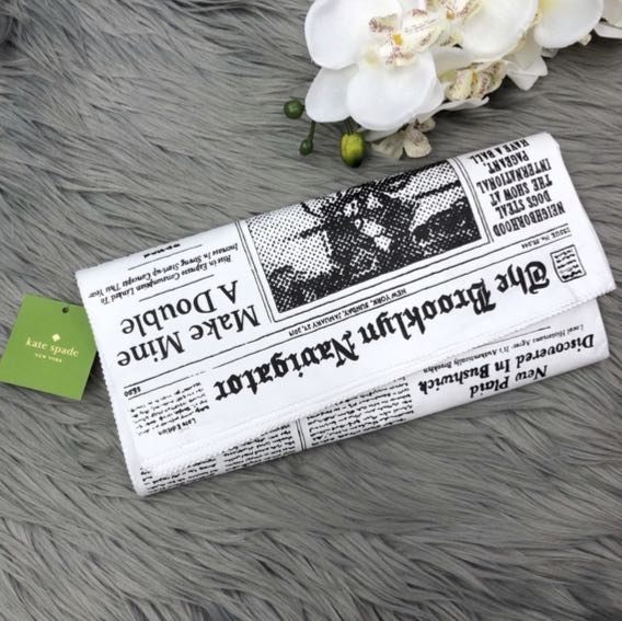 Newspaper clutch kate spade store