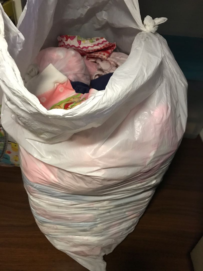 bag of baby clothes