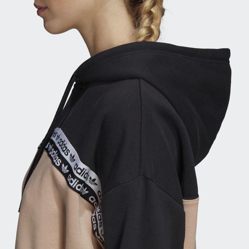Cropped hoodie ash pearl top
