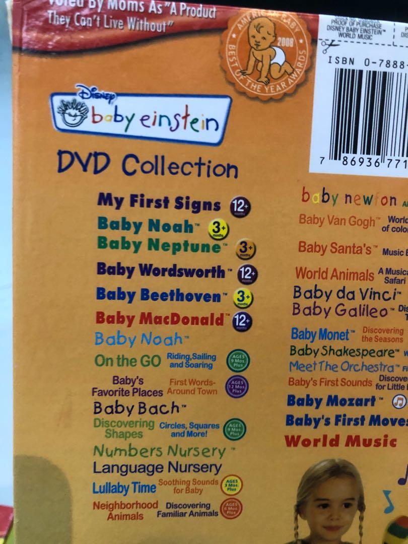 Baby Einstein Dvd Collection 共28隻dvd 兒童 孕婦用品 玩具 Carousell