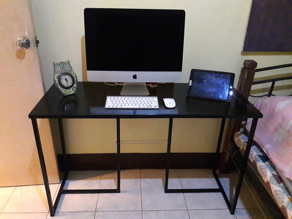 Black Rustic Table, Furniture & Home Living, Furniture, Tables & Sets